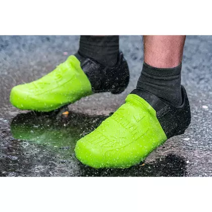 Rockbros silikonowe, wodoodporne ochraniacze na przednią część buta, zielone 22220001002