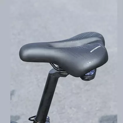 Rockbros siodełko rowerowe MTB, Trekking z lampką, czarne 38218916002