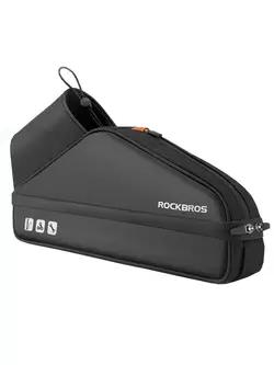 Rockbros torba na kierownicę hulajnogi z kieszenią na bidon, czarna B83