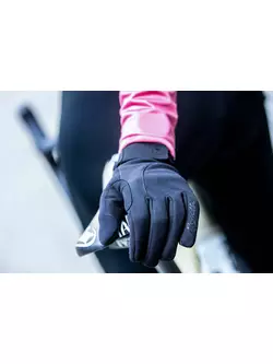 Rogelli damskie zimowe rękawiczki rowerowe CORE II, czarne
