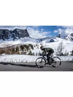 Rogelli kurtka rowerowa, zimowa MONO zielona