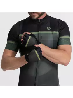 Rogelli rękawiczki rowerowe HERO II czarno-zielone