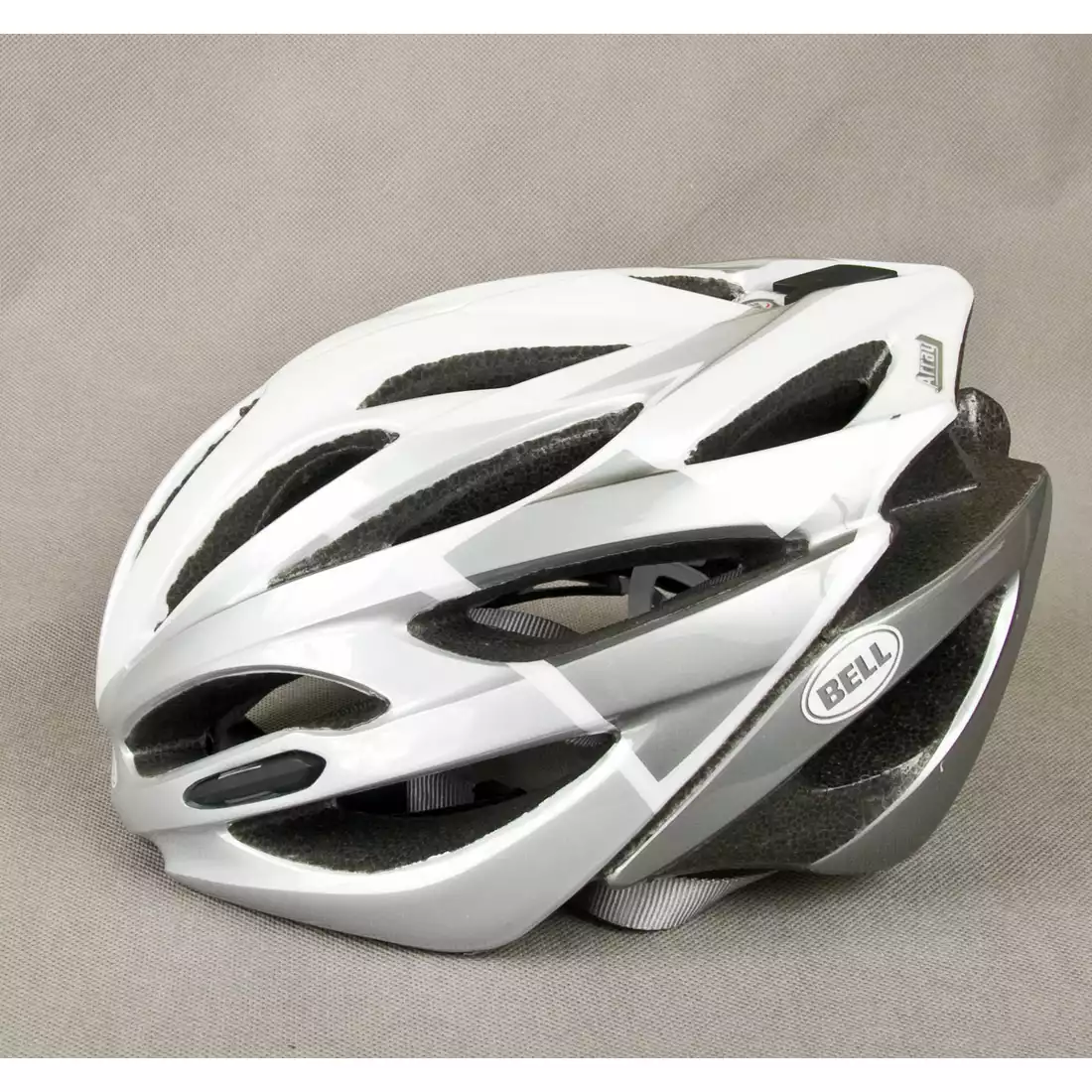 BELL ARRAY - kask rowerowy - szosowy, kolor: Biało-srebrny