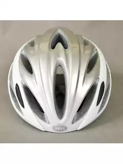 BELL OVERDRIVE kask rowerowy, srebrno-biały