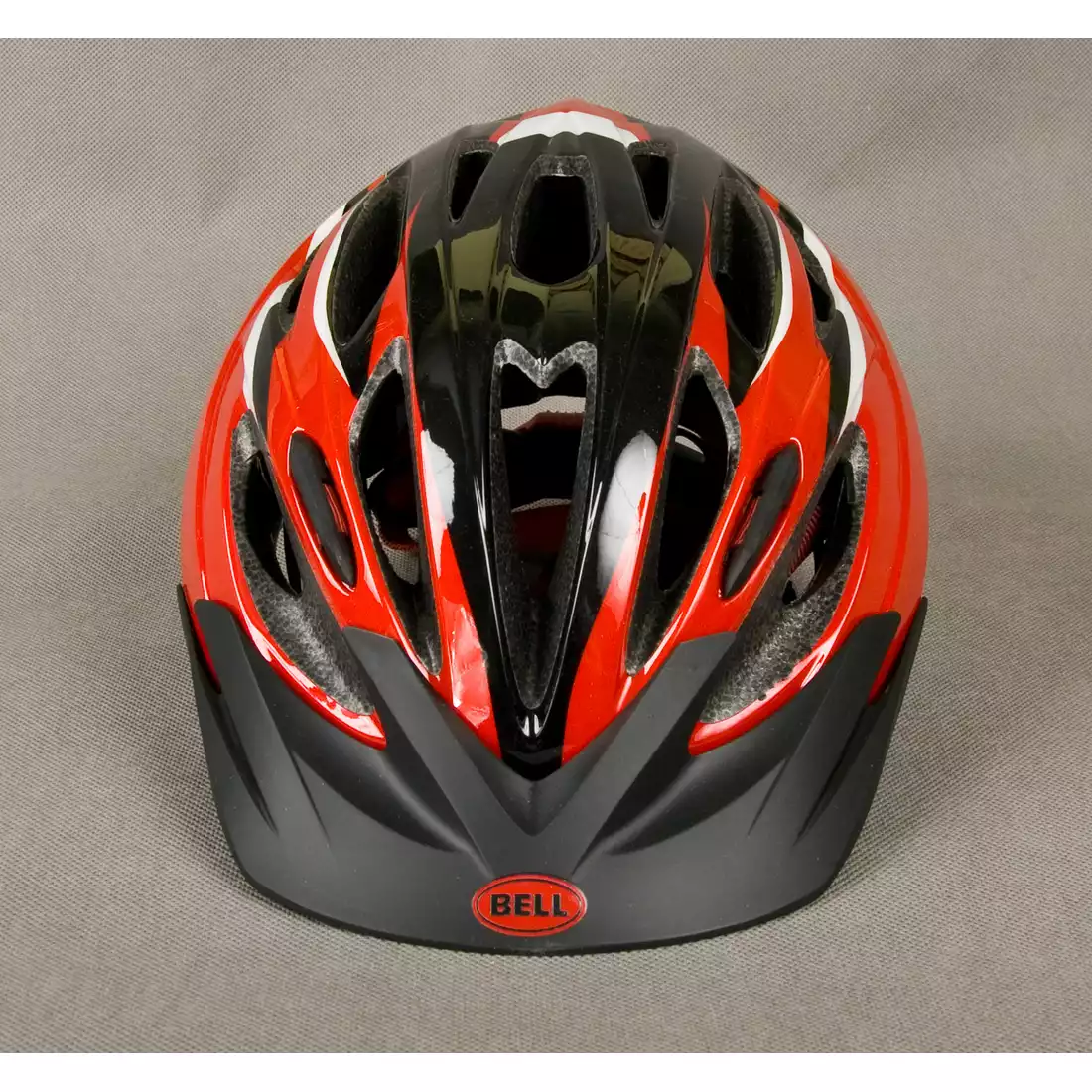 BELL PRESIDIO - kask rowerowy, kolor: Czerwono-czarny