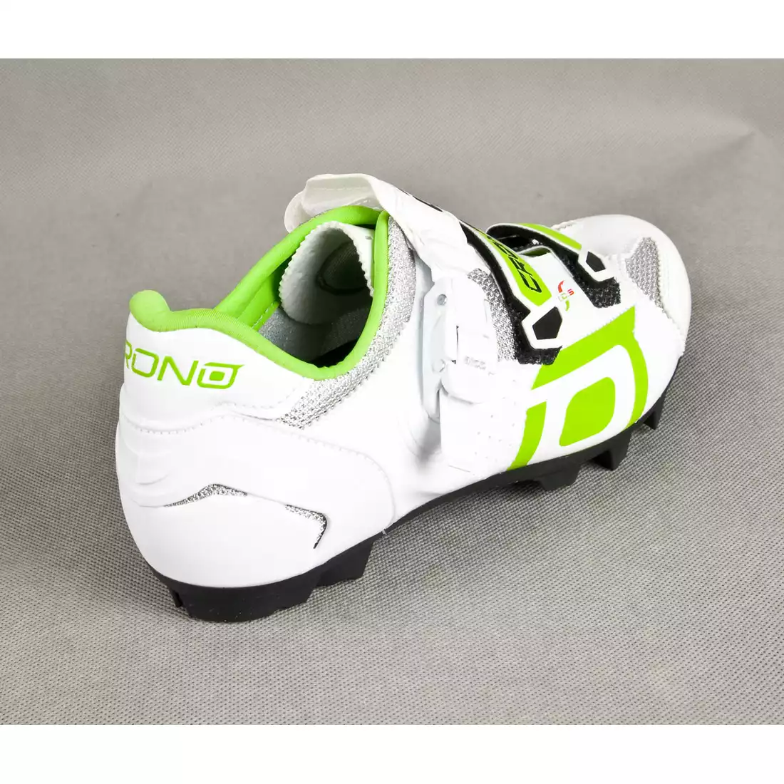 CRONO TRACK - buty rowerowe MTB - kolor: Biało-zielony
