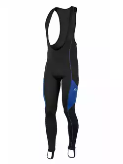 ROGELLI BIKE MANZANO - ocieplane męskie spodnie rowerowe, kolor:czarno-niebieski