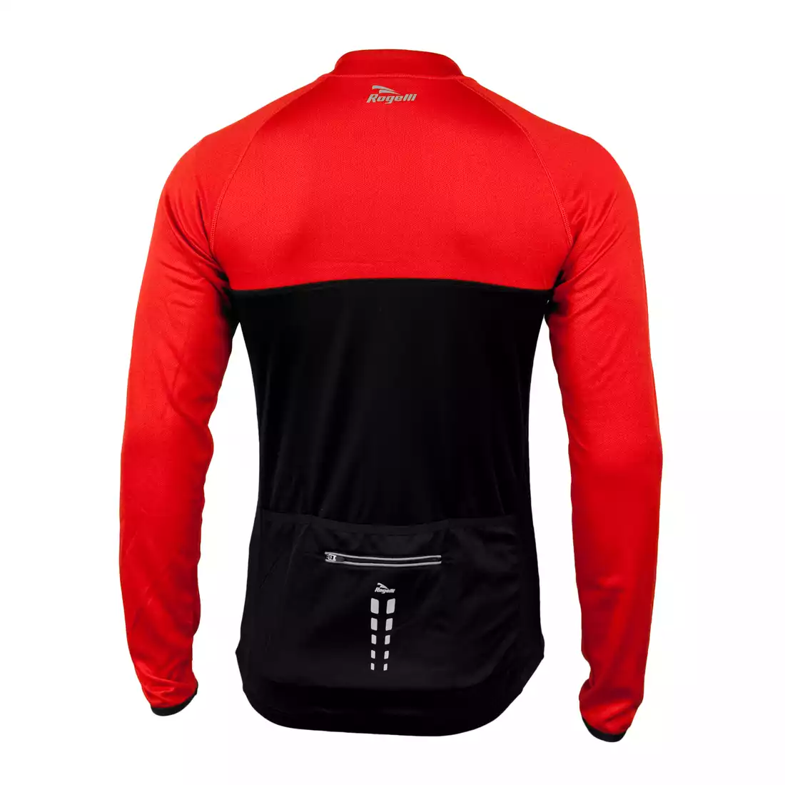 ROGELLI CALUSO - lekko ocieplana bluza rowerowa, kolor: Czarno-czerwony