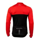 ROGELLI CALUSO - lekko ocieplana bluza rowerowa, kolor: Czarno-czerwony