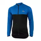 ROGELLI CALUSO - lekko ocieplana bluza rowerowa, kolor: Czarno-niebieski