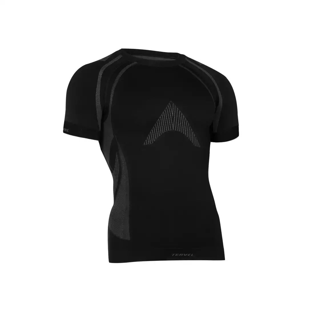 TERVEL - OPTILINE MOD-02 - męska koszulka termoaktywna, kolor: Czarno-szary