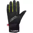 CHIBA BIOXCELL WINTER zimowe rękawiczki rowerowe czarny-fluor