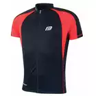 FORCE T10 koszulka rowerowa czarno-czerwona 900102