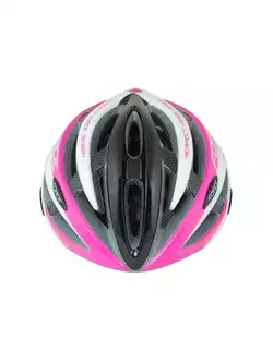 FORCE damski kask rowerowy, czarno-różowy 902616