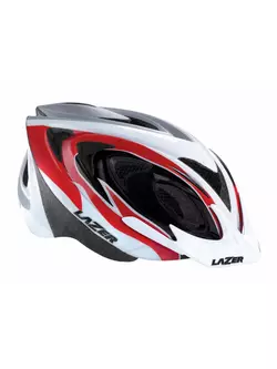 LAZER - 2X3M kask rowerowy MTB, kolor: red white black