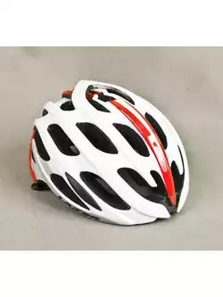 LAZER BLADE kask rowerowy biało-czerwony