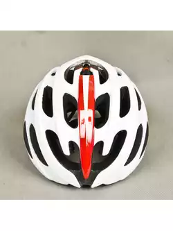 LAZER BLADE kask rowerowy biało-czerwony