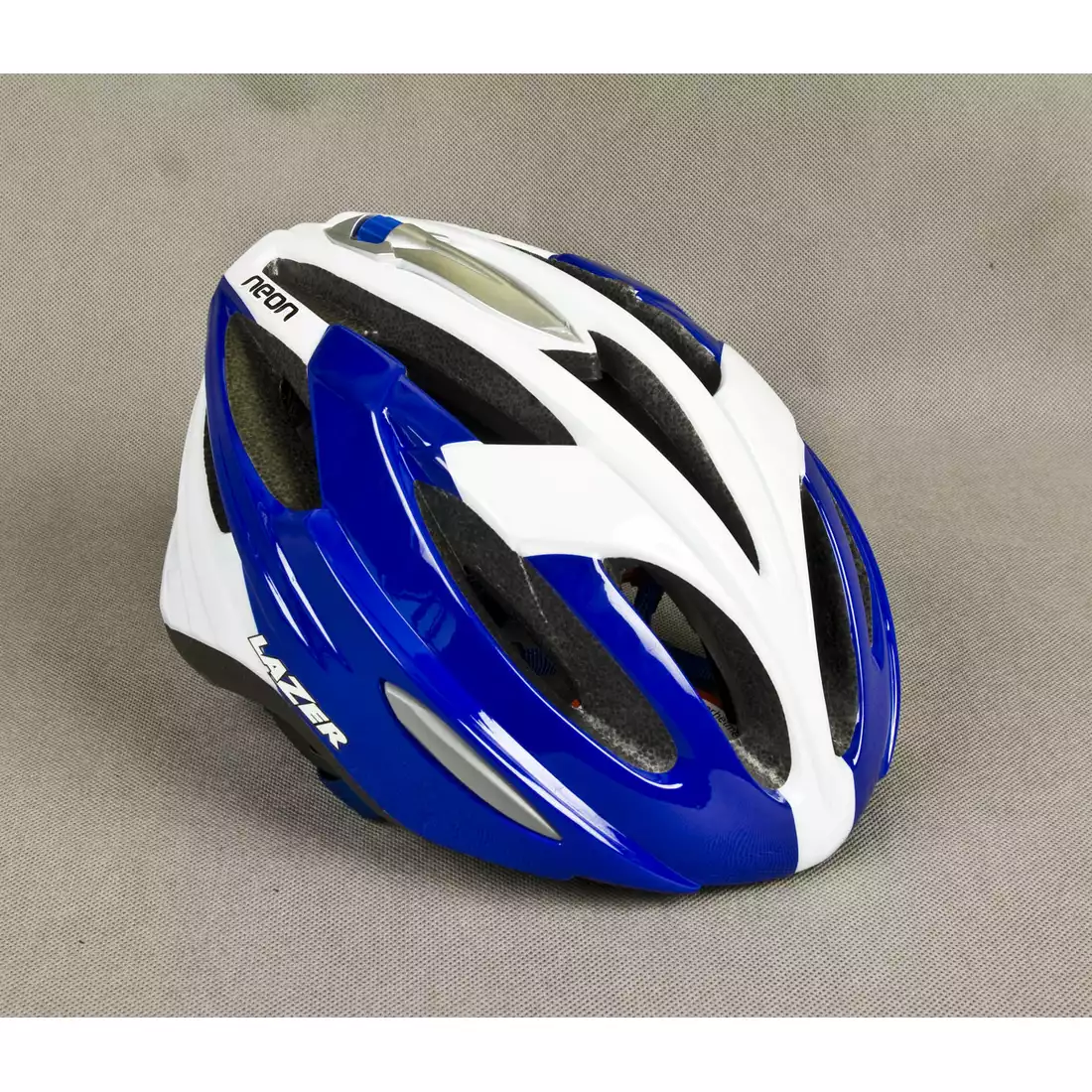 LAZER NEON kask rowerowy niebiesko-biały