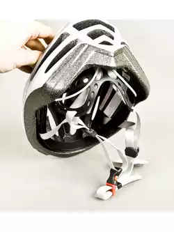 LAZER NEON kask rowerowy srebrno-biały
