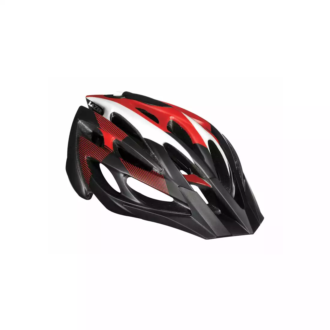LAZER ROX kask rowerowy czarno-czerwony