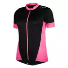 ROGELLI BIKE 010-025 CAPRICE - damska koszulka rowerowa, czarno-różowa