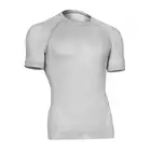 TERVEL OPTILINE LIGHT MOD-02 męska koszulka termoaktywna K/R, biało-srebrna