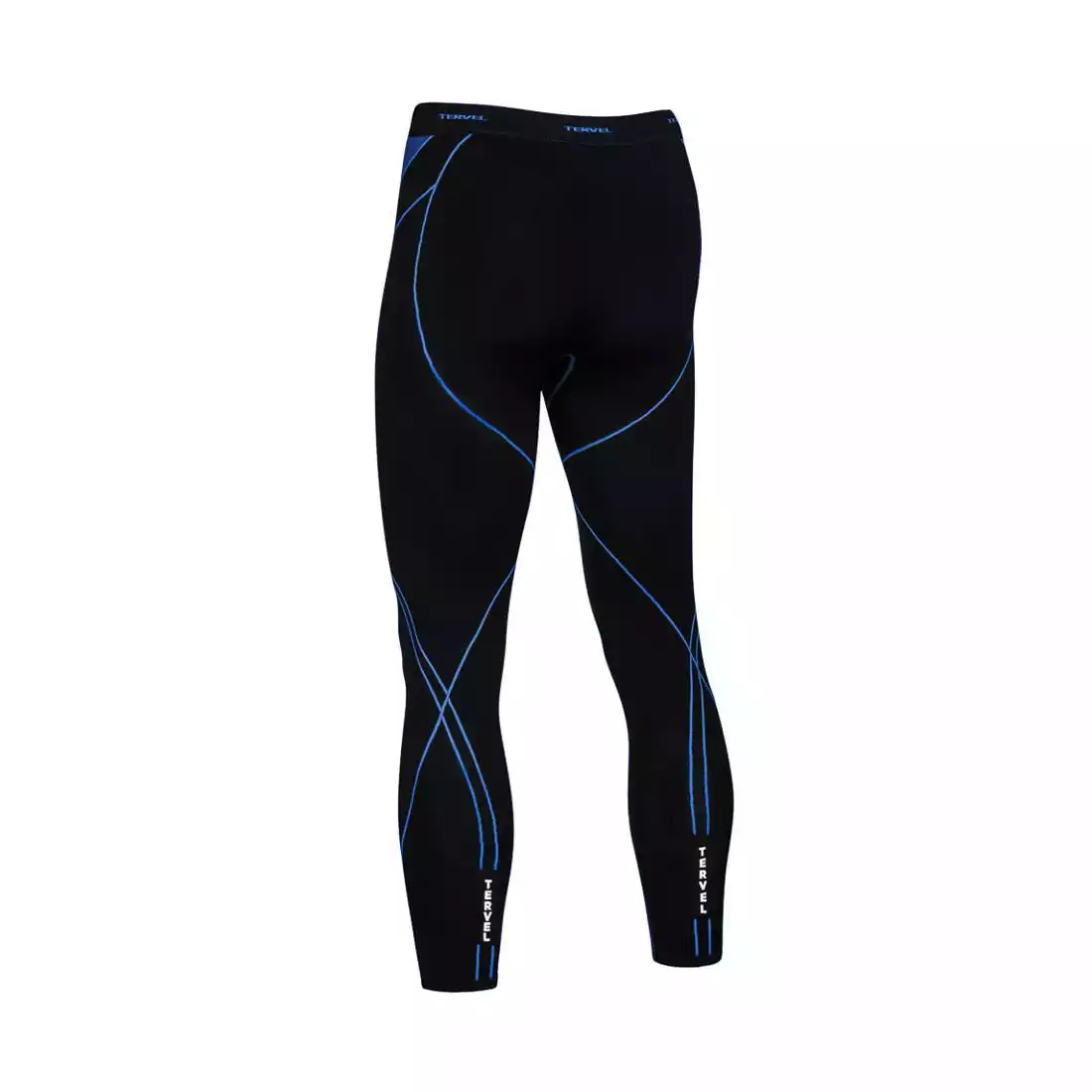 TERVEL OPTILINE męskie spodnie /getry termoaktywne OPT3004, czarno-niebieskie