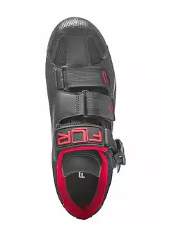 FLR F-65 buty rowerowe MTB, czarno-czerwone