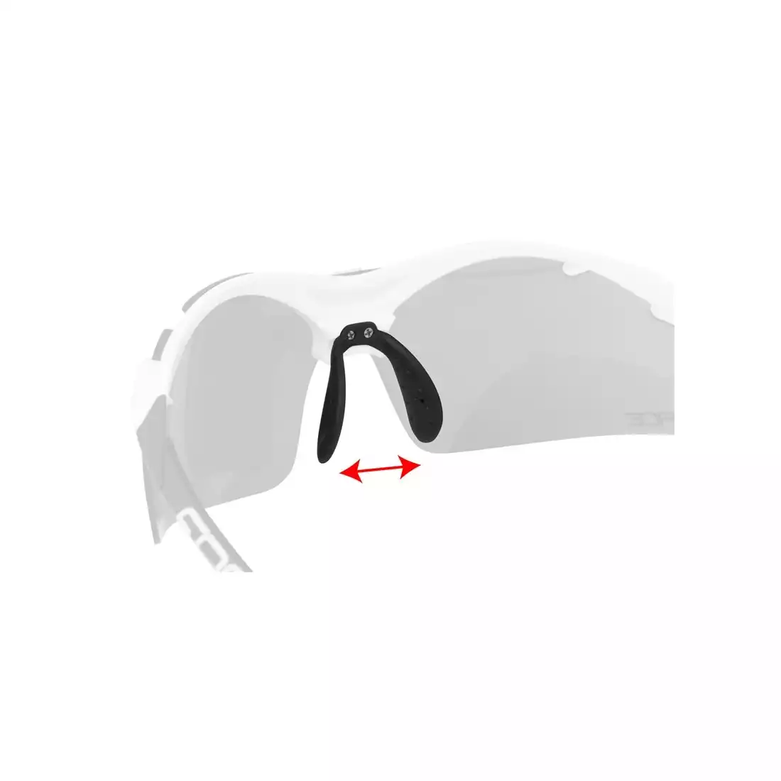 FORCE DUKE okulary z wymiennymi szkłami biało-czarne 91021