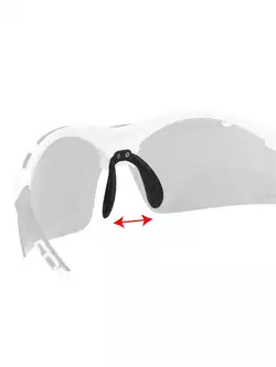 FORCE DUKE okulary z wymiennymi szkłami biało-czarne 91021