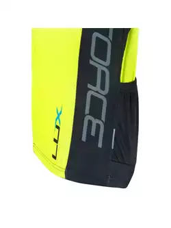 FORCE LUX męska koszulka rowerowa 900131, kolor: czarno-fluorowy