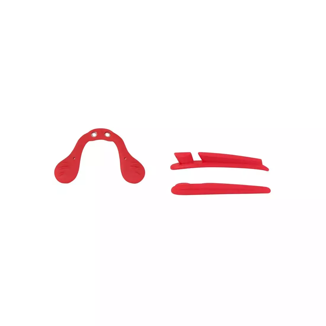 FORCE RON Okulary rowerowe / sportowe biało-czerwone 91011 wymienne szkła