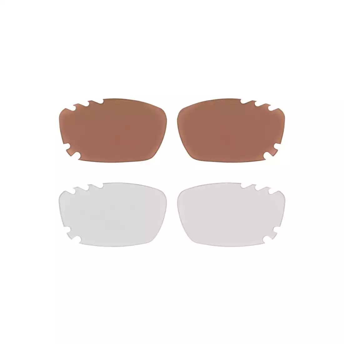 FORCE VISION okulary z wymiennymi szkłami białe 90970