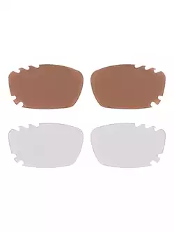 FORCE VISION okulary z wymiennymi szkłami białe 90970