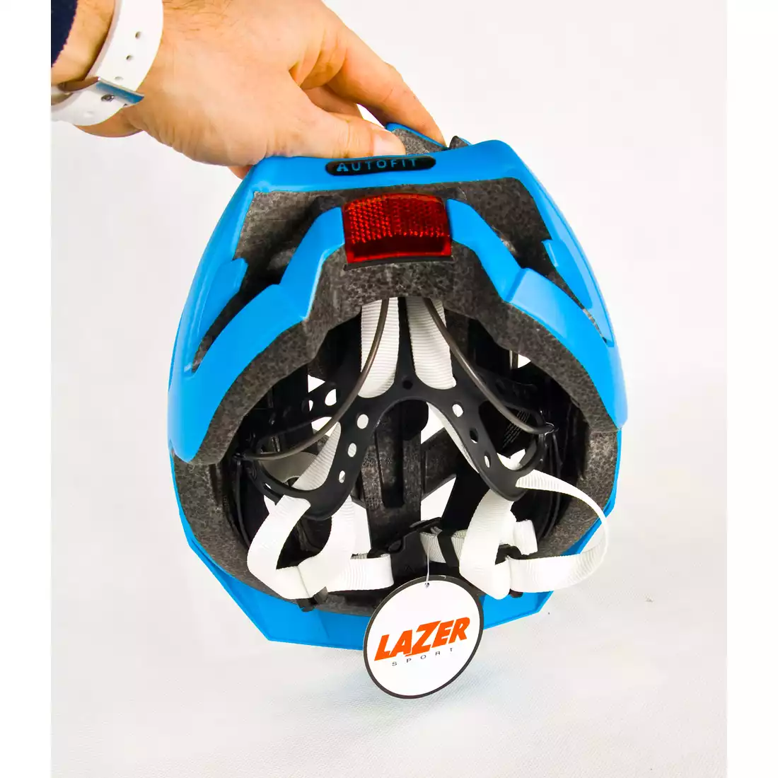 LAZER - ULTRAX kask rowerowy MTB, kolor: cyan blue