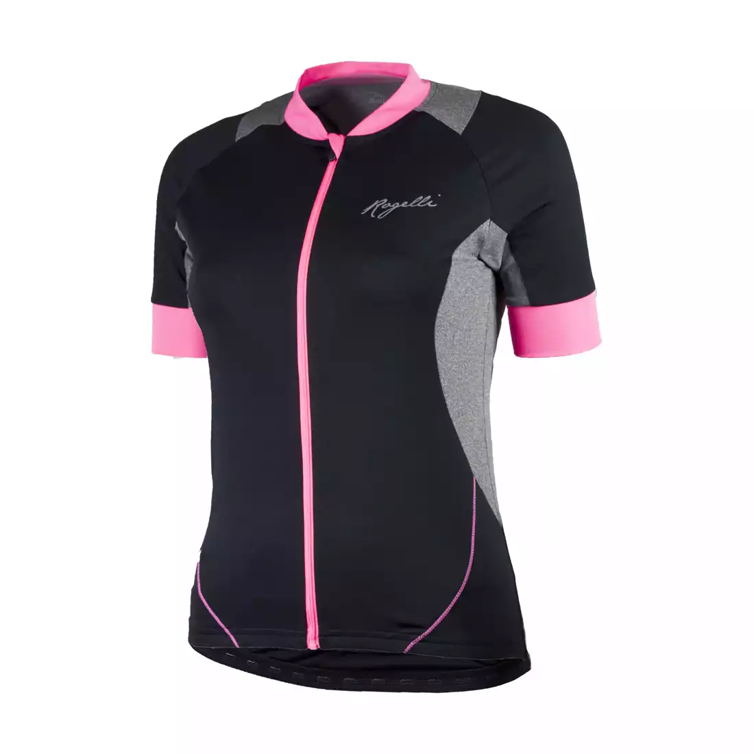 ROGELLI CARLYN - damska koszulka rowerowa 010.026, czarno-różowa