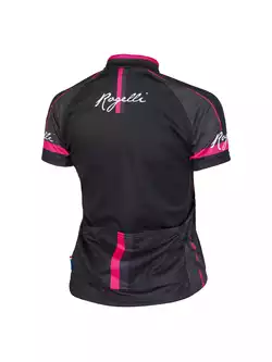 ROGELLI MANICA ROSA 010.136 damska koszulka rowerowa, czarno-różowa
