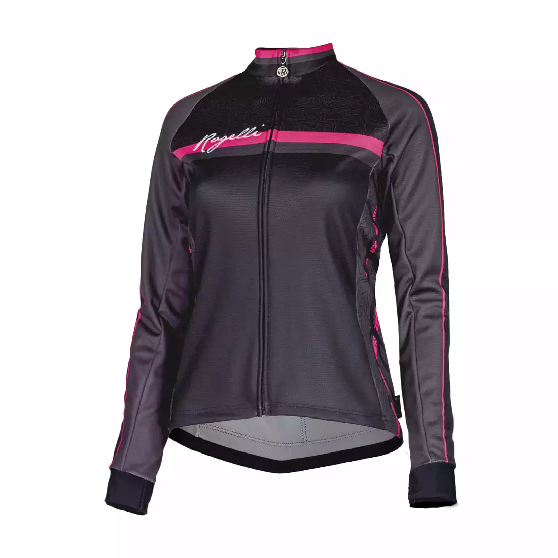ROGELLI MANICA ROSA 010.137 damska bluza rowerowa, czarno-różowa