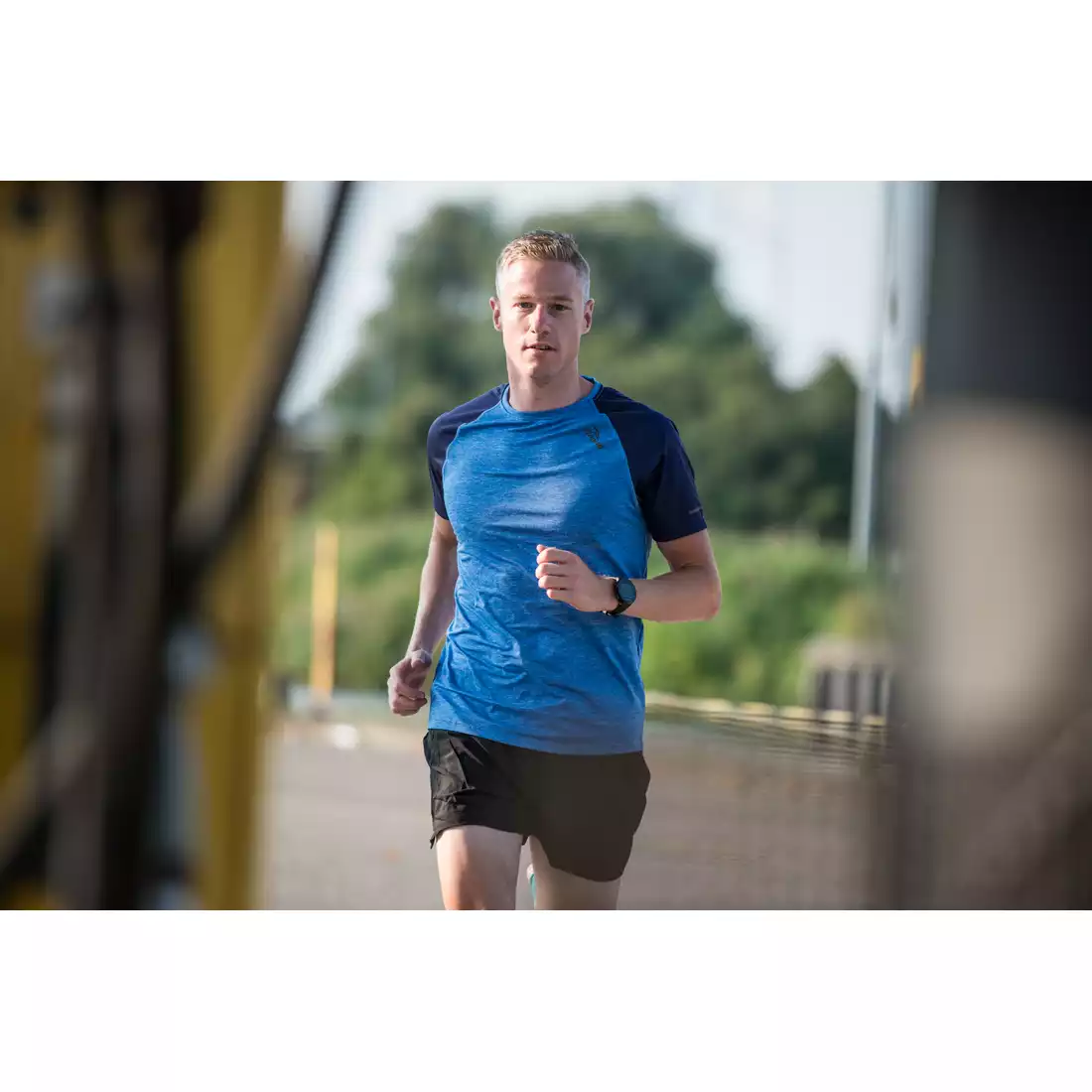 ROGELLI RUN BALATON 830.236 - męska koszulka do biegania, kolor: niebieski