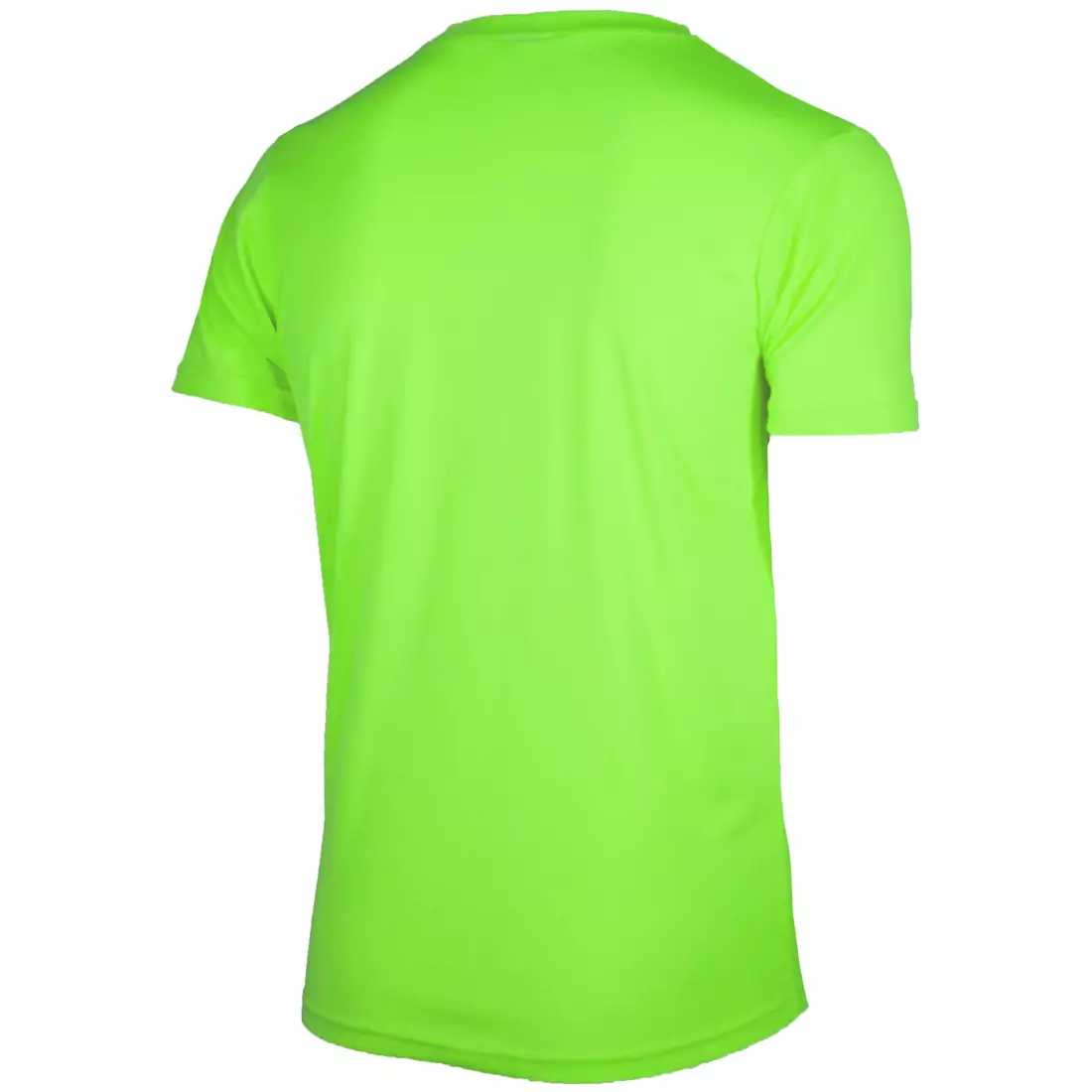 ROGELLI RUN PROMOTION męska koszulka sportowa z krótkim rękawem, fluor-zielona