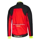 ROGELLI TRABIA zimowa kurtka rowerowa Softshell, czarny-czerwony-fluor 003.116