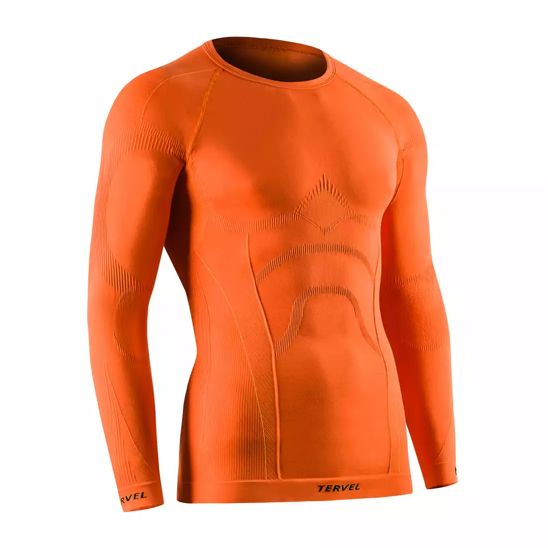 TERVEL COMFORTLINE 1002 - męska koszulka termoaktywna, długi rękaw, kolor: Pomarańcz