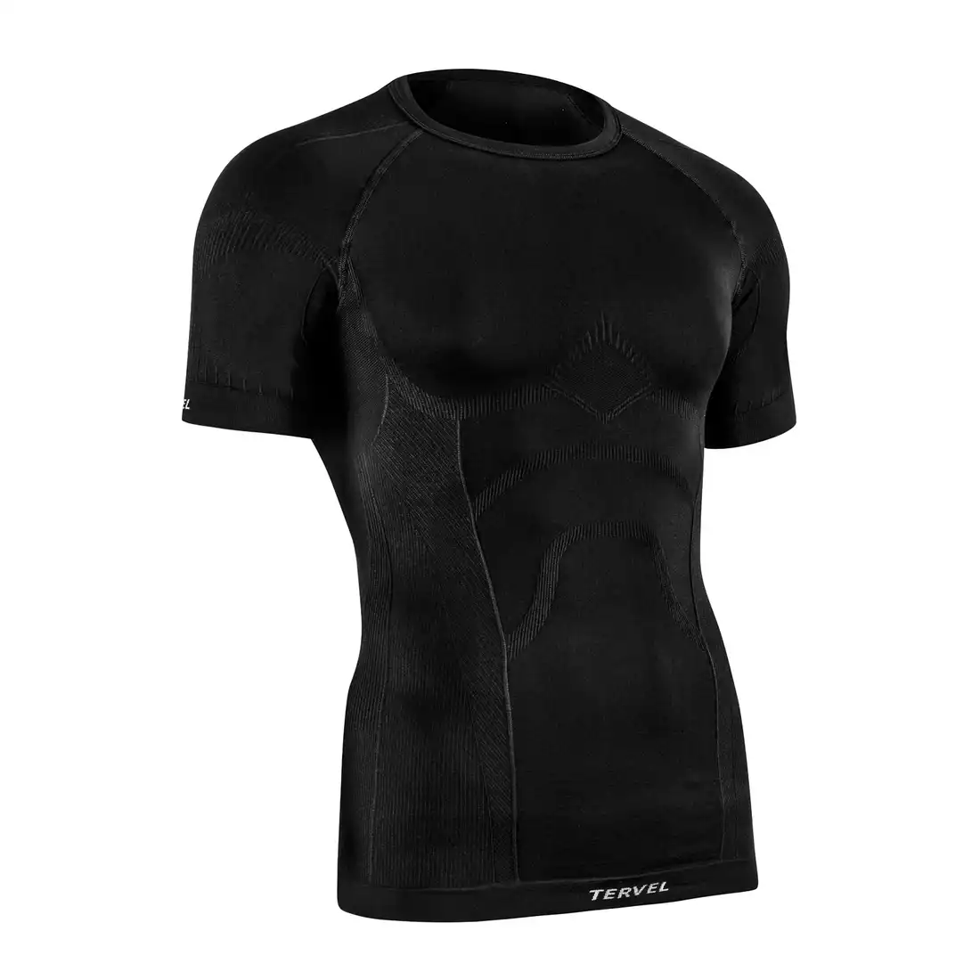 TERVEL COMFORTLINE 1102 - męska koszulka termoaktywna, krótki rękaw, kolor: Czarny