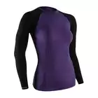 TERVEL COMFORTLINE 2002 - damska koszulka termoaktywna, długi rękaw, kolor: Fiolet (lila)-czarny