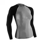 TERVEL COMFORTLINE 2002 - damska koszulka termoaktywna, długi rękaw, kolor: Melanż-czarny