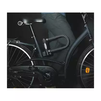 Zapięcie rowerowe MASTERLOCK 8195 U-LOCK 13mm 110mm 210mm pokryte gumą z refleksem czarne MRL-8195EURDPROREF SS16