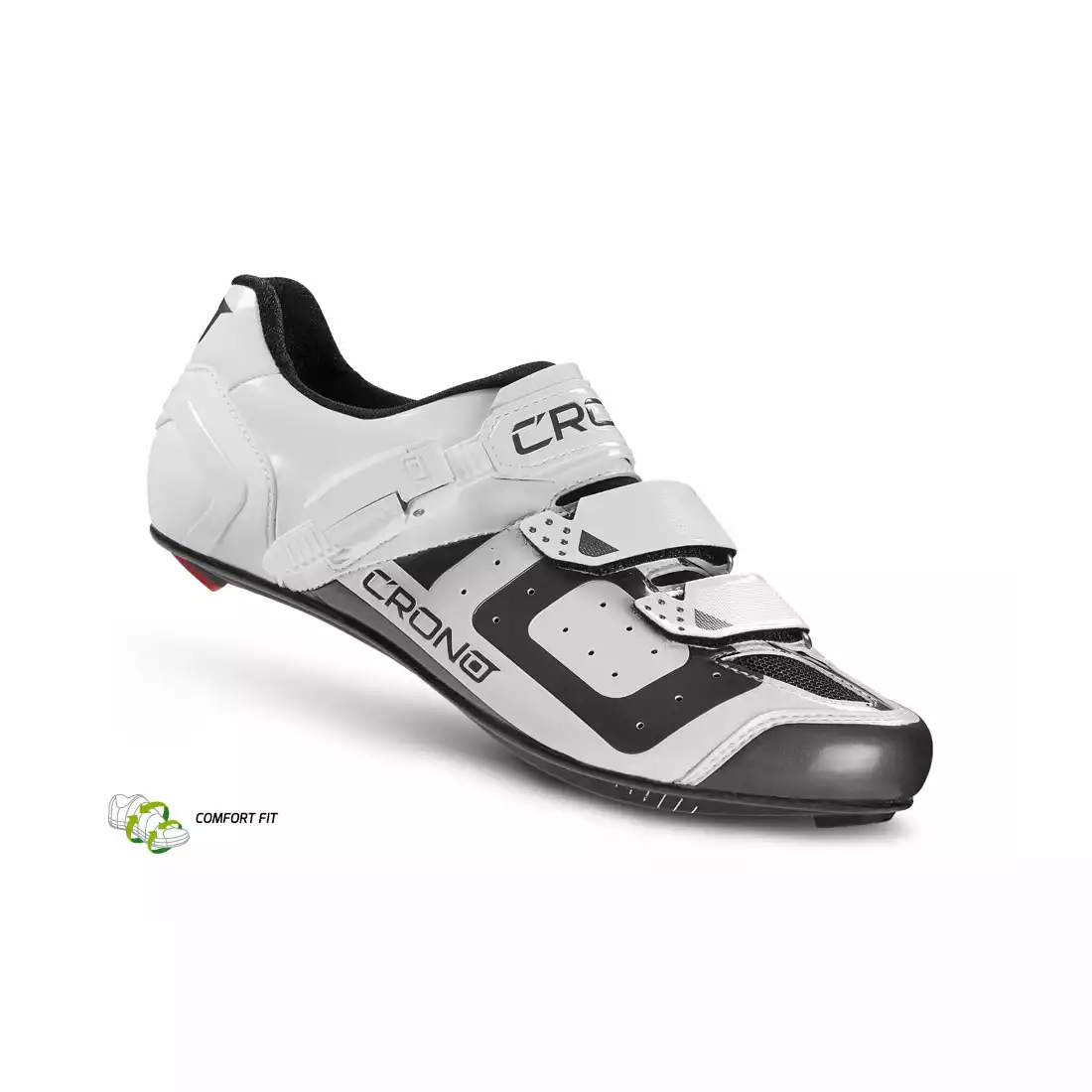 CRONO CR3 nylon - szosowe buty rowerowe, białe