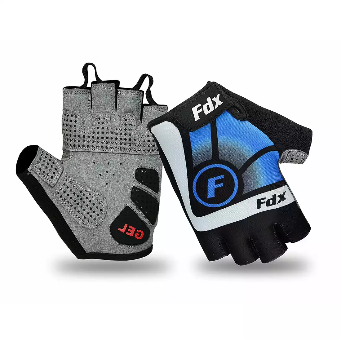 FDX 1020 rękawiczki rowerowe niebieskie