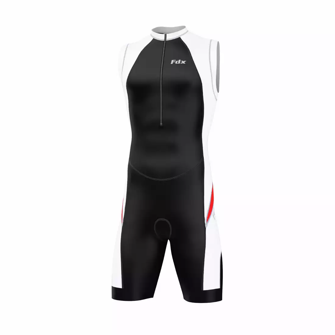 FDX 1030 strój triathlonowy czarno-biało-czerwony