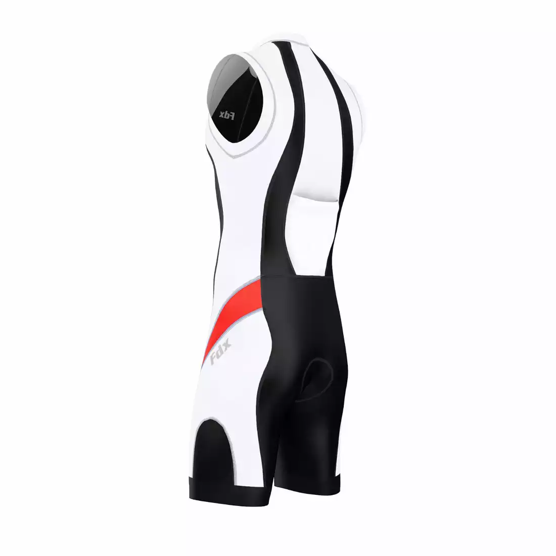 FDX 1030 strój triathlonowy czarno-biało-czerwony